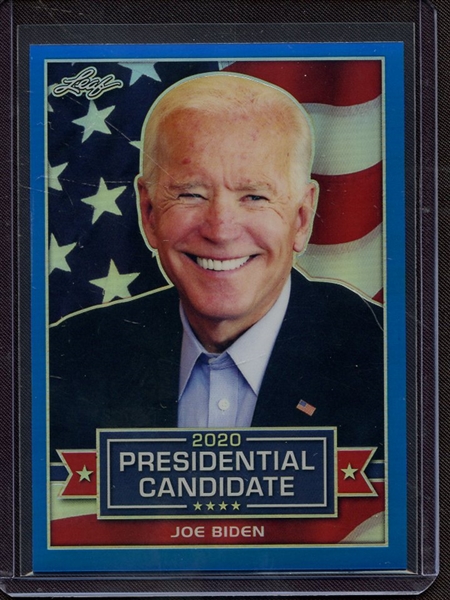 2019 LEAF 2020 PRESIDENTIAL CANDIDATE PRISMATIC BLUE JOE BIDEN 4/35