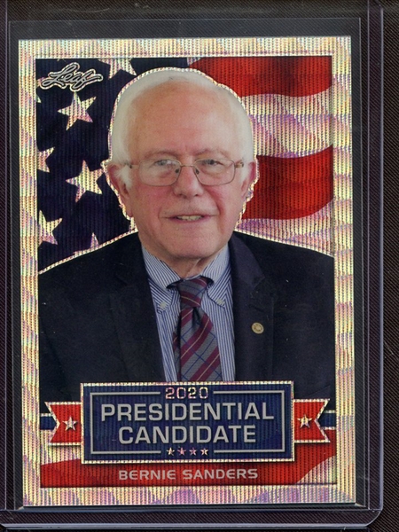 2019 LEAF 2020 PRESIDENTIAL CANDIDATE PRISMATIC SILVER WAVE BERNIE SANDERS