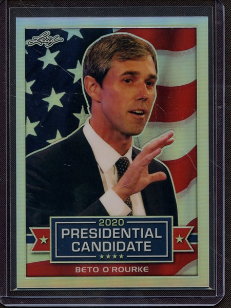 2019 LEAF 2020 PRESIDENTIAL CANDIDATE PRISMATIC SILVER BETO O'ROURKE