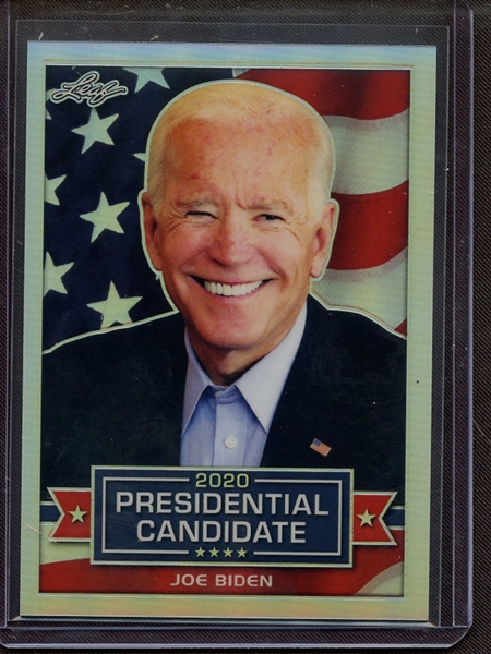 2019 LEAF 2020 PRESIDENTIAL CANDIDATE PRISMATIC SILVER JOE BIDEN