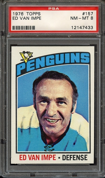 1976 TOPPS 157 ED VAN IMPE PSA NM-MT 8