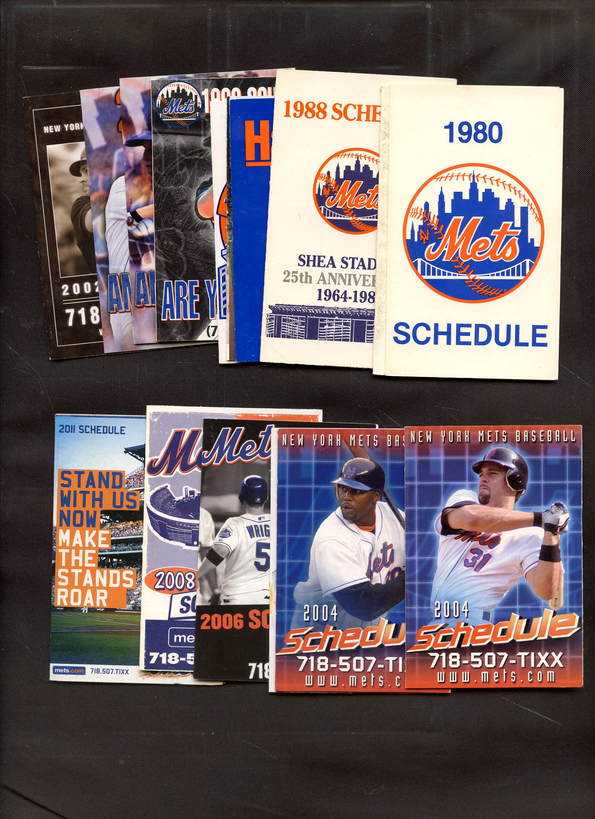 Lot Detail (15) DIFFERENT NEW YORK METS SCHEDULES 19802011