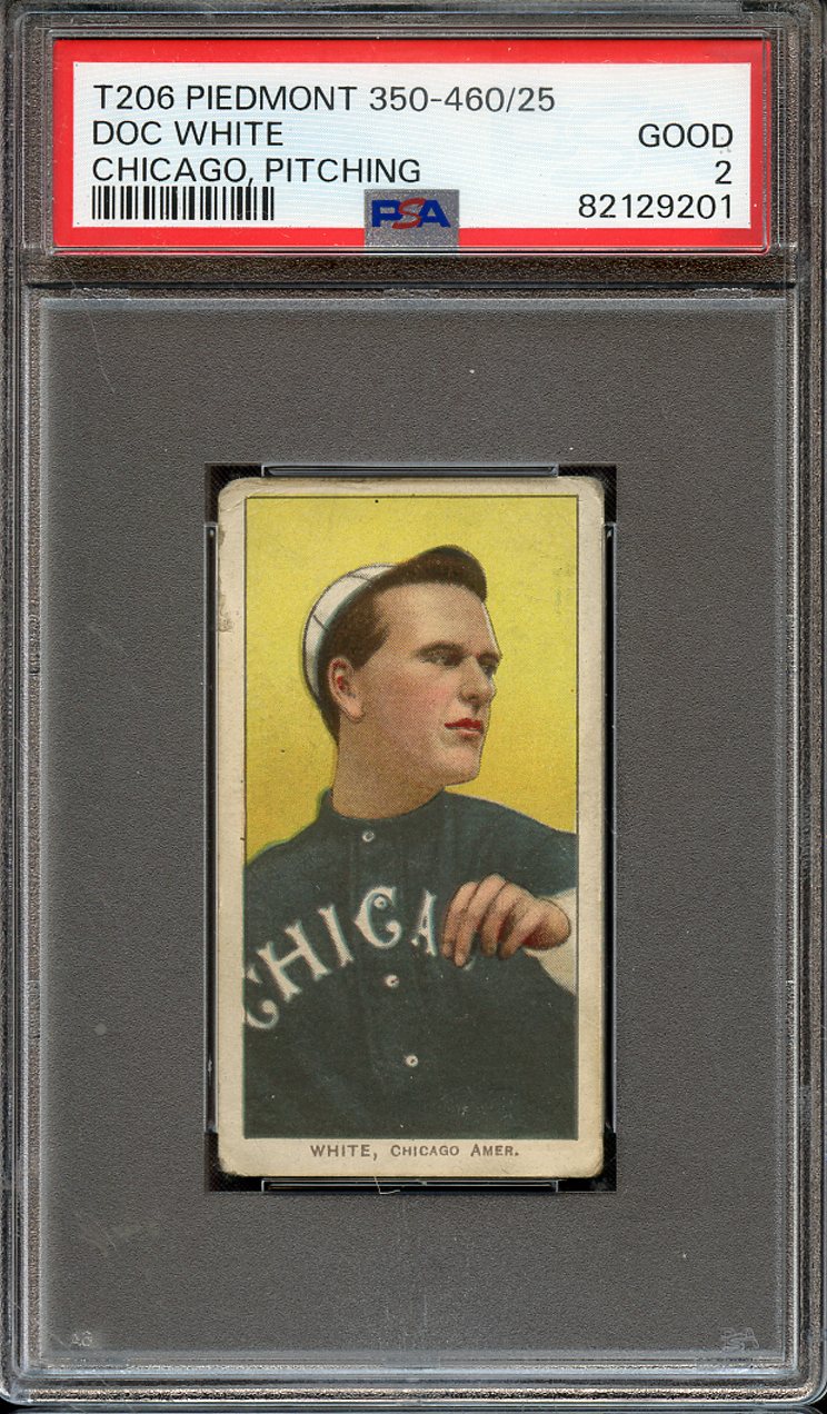 Lot Detail - 1909-11 T206 PIEDMONT 350-460/25 DOC WHITE CHICAGO ...