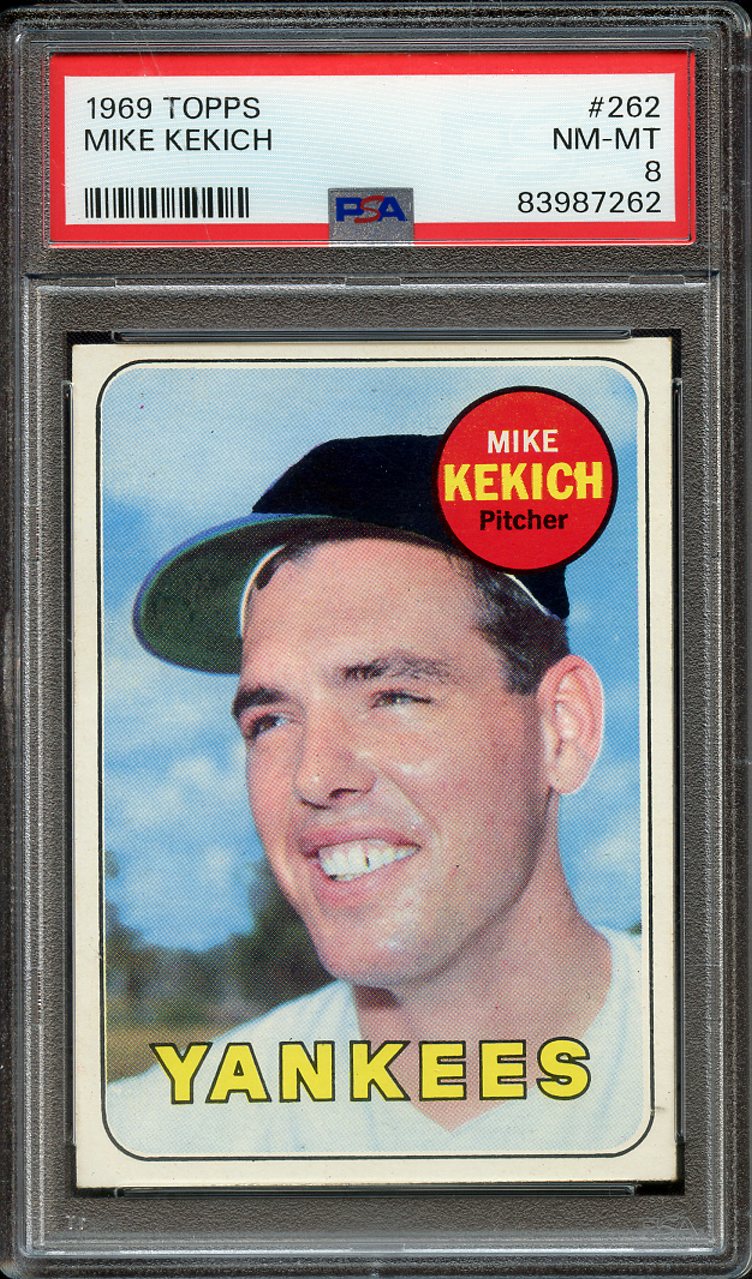 Lot Detail - 1969 TOPPS 262 MIKE KEKICH PSA NM-MT 8