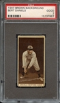 1912 T207 BROWN BACKGROUND BERT DANIELS PSA GOOD 2