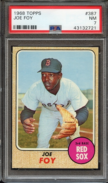 1968 TOPPS 387 JOE FOY PSA NM 7