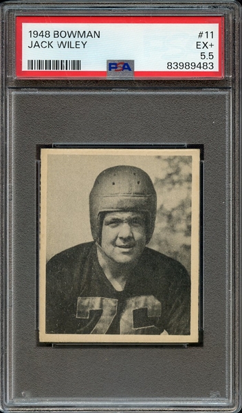 1948 BOWMAN 11 JACK WILEY PSA EX+ 5.5