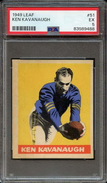 1949 LEAF 51 KEN KAVANAUGH PSA EX 5