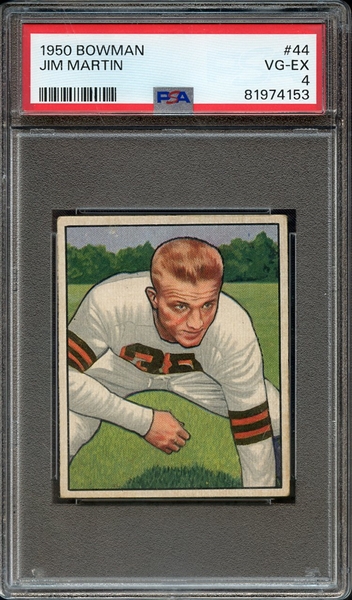 1950 BOWMAN 44 JIM MARTIN PSA VG-EX 4