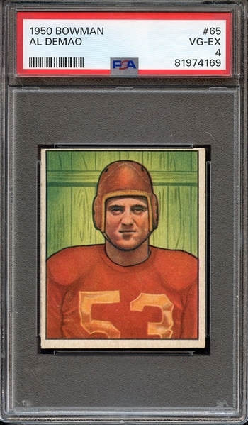 1950 BOWMAN 65 AL DEMAO PSA VG-EX 4