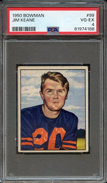 1950 BOWMAN 99 JIM KEANE PSA VG-EX 4