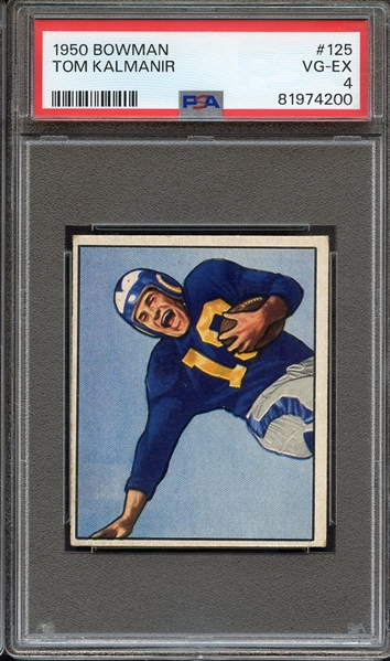 1950 BOWMAN 125 TOM KALMANIR PSA VG-EX 4