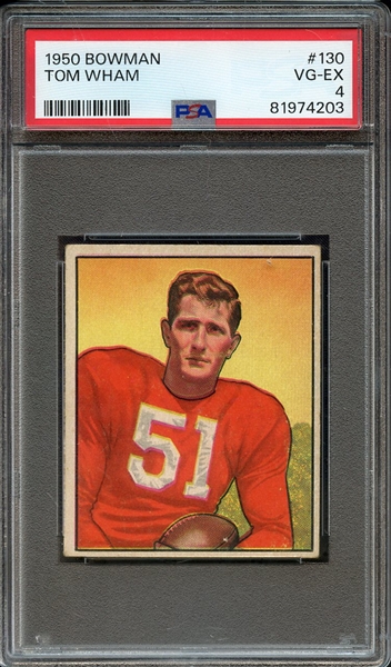 1950 BOWMAN 130 TOM WHAM PSA VG-EX 4