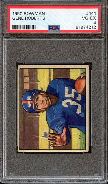 1950 BOWMAN 141 GENE ROBERTS PSA VG-EX 4