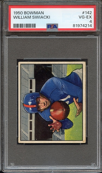 1950 BOWMAN 142 WILLIAM SWIACKI PSA VG-EX 4