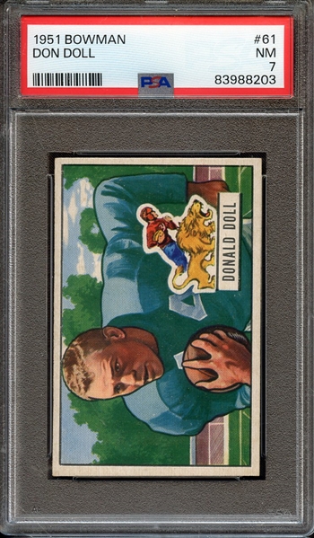 1951 BOWMAN 61 DON DOLL PSA NM 7