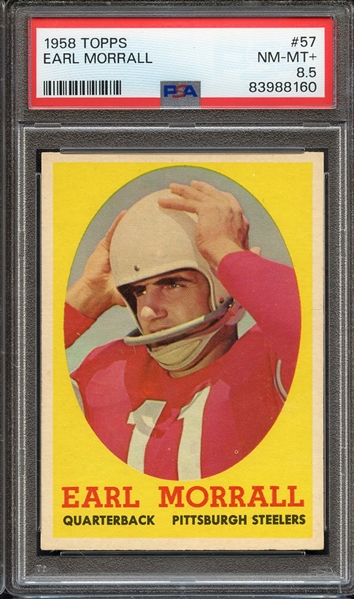 1958 TOPPS 57 EARL MORRALL PSA NM-MT+ 8.5