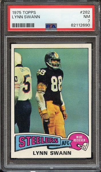 1975 TOPPS 282 LYNN SWANN PSA NM 7