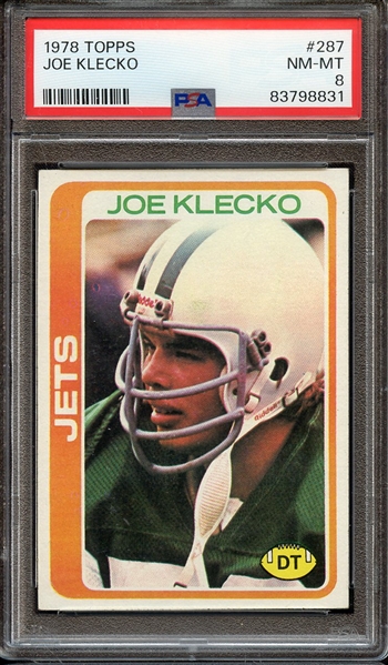 1978 TOPPS 287 JOE KLECKO PSA NM-MT 8