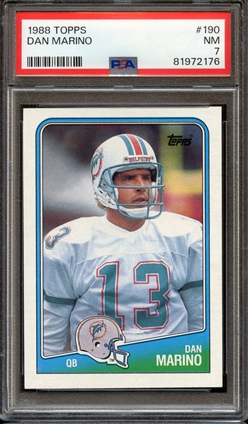 1988 TOPPS 190 DAN MARINO PSA NM 7