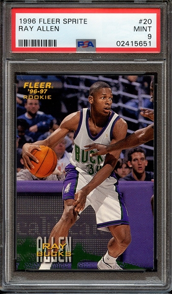 1996 FLEER SPRITE 20 RAY ALLEN PSA MINT 9