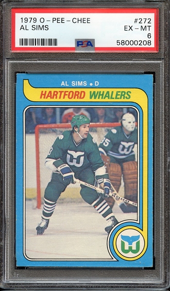 1979 O-PEE-CHEE 272 AL SIMS PSA EX-MT 6