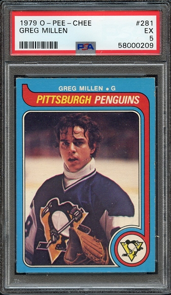 1979 O-PEE-CHEE 281 GREG MILLEN PSA EX 5