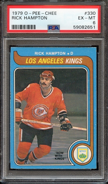 1979 O-PEE-CHEE 330 RICK HAMPTON PSA EX-MT 6