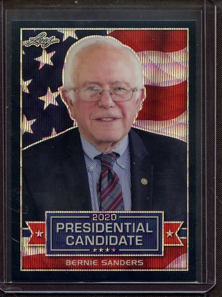 2019 LEAF PRESIDENTIAL CANDIDATE PRISMATIC BLACK WAVE BERNIE SANDERS 4/7