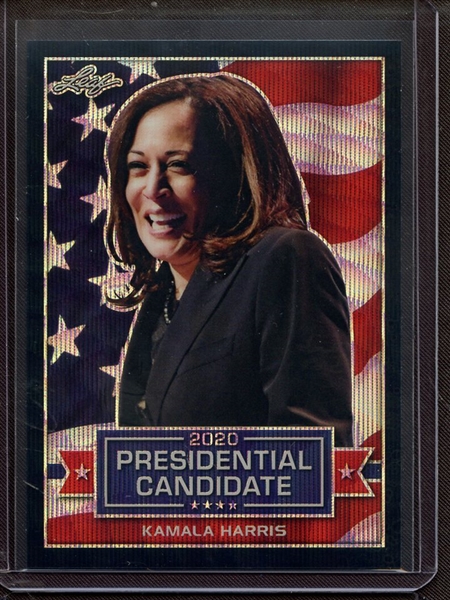 2019 LEAF PRESIDENTIAL CANDIDATE PRISMATIC BLACK WAVE KAMALA HARRIS 4/7