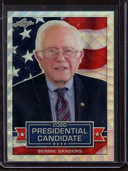 2019 LEAF PRESIDENTIAL CANDIDATE PRISMATIC SILVER WAVE BERNIE SANDERS