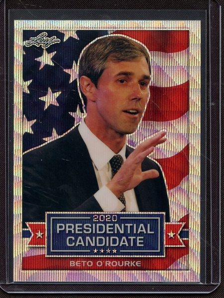 2019 LEAF PRESIDENTIAL CANDIDATE PRISMATIC SILVER WAVE BETO O'ROURKE