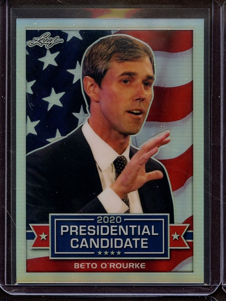 2019 LEAF PRESIDENTIAL CANDIDATE PRISMATIC SILVER BETO O'ROURKE