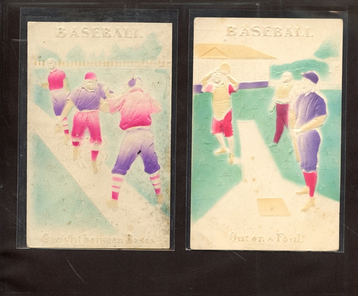 (2) BASEBALL POSTCARD LOT