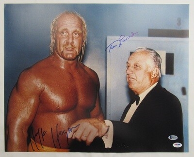 Hulk Hogan Tom Tommy Lasorda Signed Auto Autograph 16x20 Photo PSA/DNA & Beckett BAS