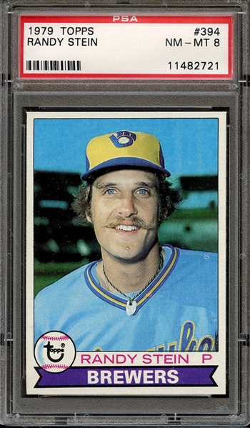 1979 TOPPS 394 RANDY STEIN PSA NM-MT 8