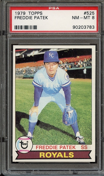 1979 TOPPS 525 FREDDIE PATEK PSA NM-MT 8