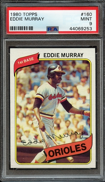 1980 TOPPS 160 EDDIE MURRAY PSA MINT 9