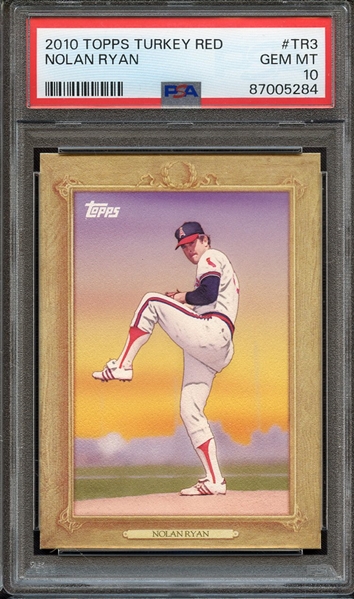 2010 TOPPS TURKEY RED TR3 NOLAN RYAN PSA GEM MT 10