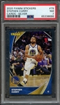 2020 PANINI STICKERS CARDS 79 STEPHEN CURRY CARDS-SILVER PSA NM 7