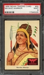 1959 INDIAN TRADING CARD 55 NAVAHO WARRIOR PSA MINT 9