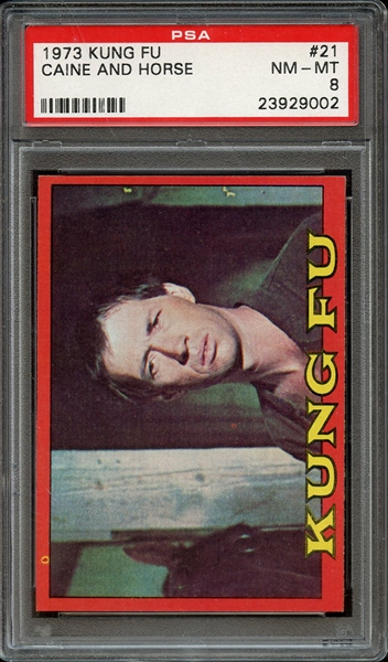 1973 KUNG FU 21 CAINE AND HORSE PSA NM-MT 8