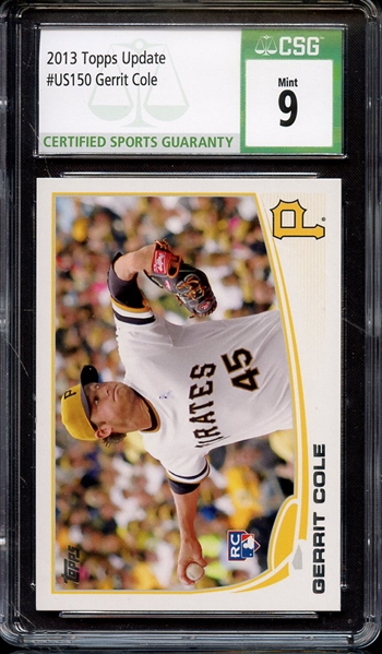 2013 TOPPS UPDATE US150 GERRIT COLE CSG MINT 9