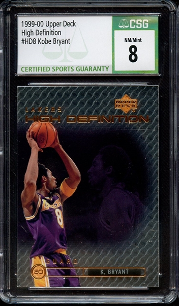 1999 UPPER DECK HIGH DEFINITION HD8 KOBE BRYANT CSG NM-MT 8