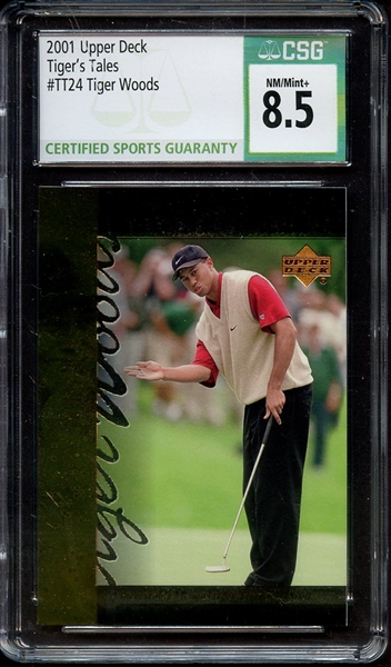 2001 UPPER DECK TIGER'S TALES TT24 TIGER WOODS CSG NM-MT+ 8.5