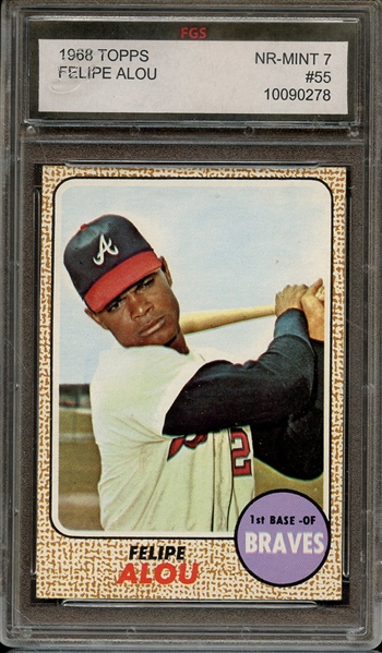 1968 TOPPS 55 FELIPE ALOU FGS 7