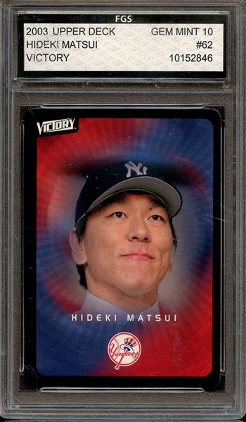 2003 UPPER DECK VICTORY 62 HIDEKI MATSUI FGS 10