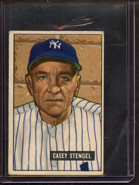 1951 BOWMAN 181 CASEY STENGEL