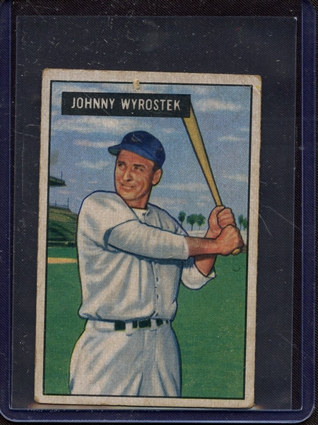 1951 BOWMAN 107 JOHNNY WYROSTEK