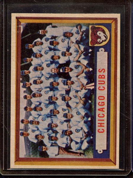 1957 TOPPS 183 CHICAGO CUBS TEAM